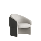 Mushroom Designer Office Fabric Lounge Armchair - Gavisco Office Furniture